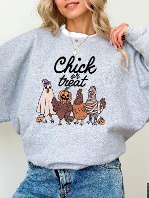 Halloween Chick Or Treat Sweatshirt Halloween Chicken Tshirt Chick Or Treat Shirt Chick Or Treat T Shirt riracha 2