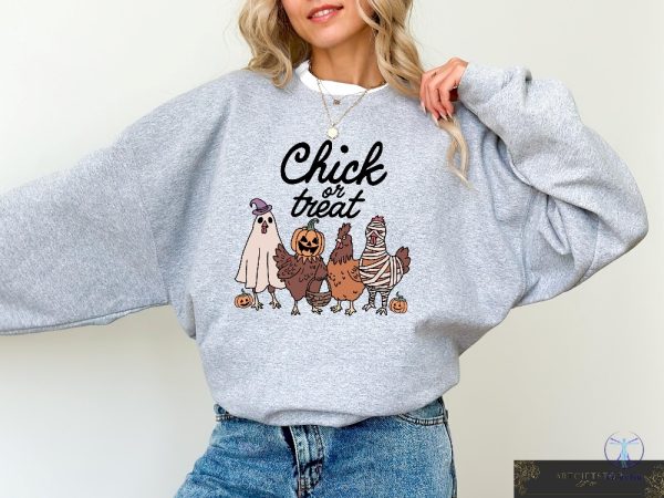 Halloween Chick Or Treat Sweatshirt Halloween Chicken Tshirt Chick Or Treat Shirt Chick Or Treat T Shirt riracha 2