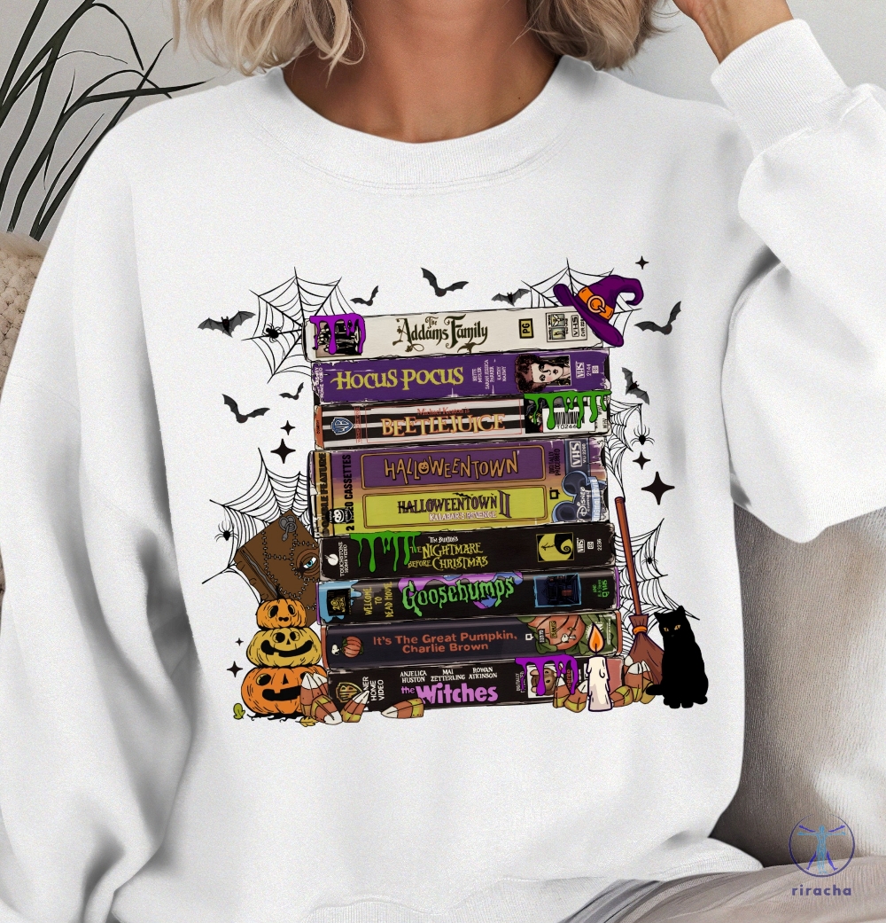 Vintage Halloween Vhs Movies Sweatshirt Retro Horror Vhs Movies Shirt Vintage Spooky Season Vhs Movies Shirt riracha 2