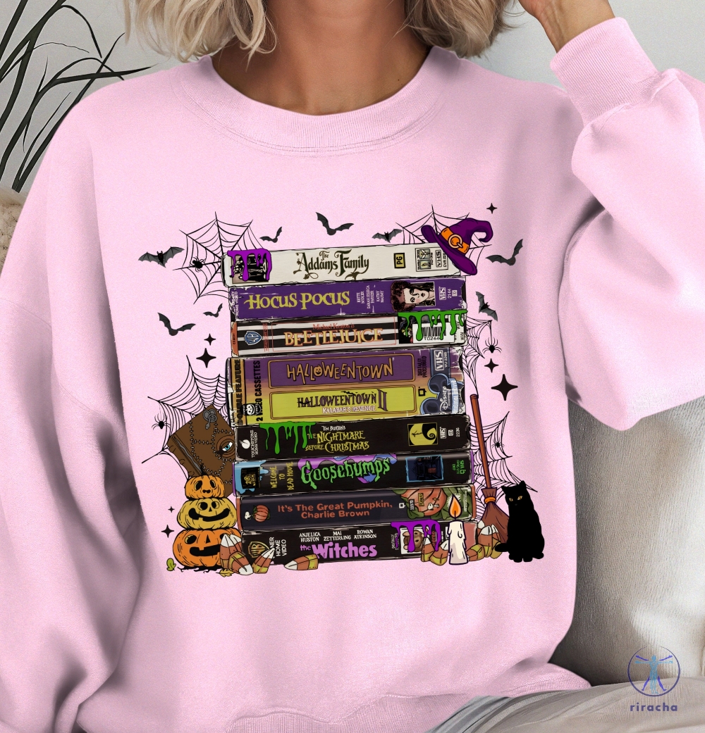 Vintage Halloween Vhs Movies Sweatshirt Retro Horror Vhs Movies Shirt Vintage Spooky Season Vhs Movies Shirt riracha 4