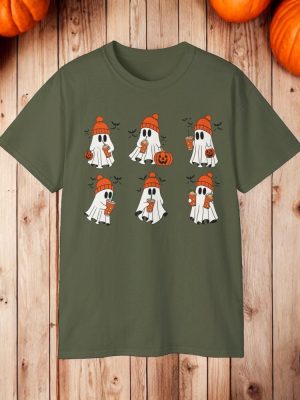 Halloween Sweatshirt Ghost Shirt Halloween Shirt Spooky Season Cool Halloween Shirt riracha 3