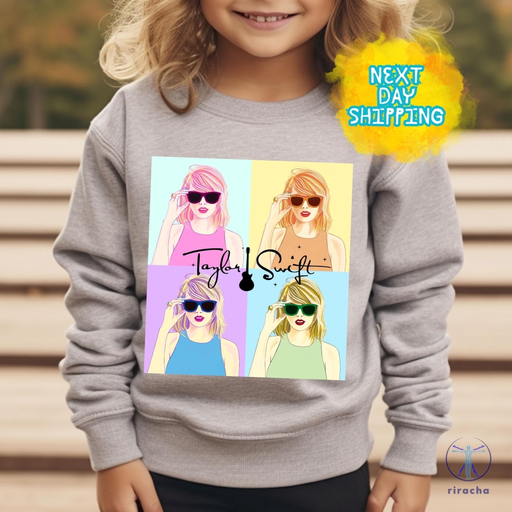 Little Swiftie Shirt Flower Taylor Girl Shirt Youth Taylor Merch Ultimate Swift Fan Apparel Kids Swiftie