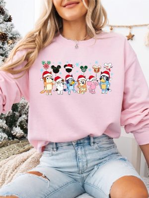 Disney Christmas Sweatshirt Christmas Gift T Shirt Family Christmas Shirt Cute Disney Puppy Tee riracha 2