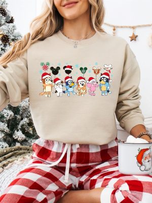 Disney Christmas Sweatshirt Christmas Gift T Shirt Family Christmas Shirt Cute Disney Puppy Tee riracha 3