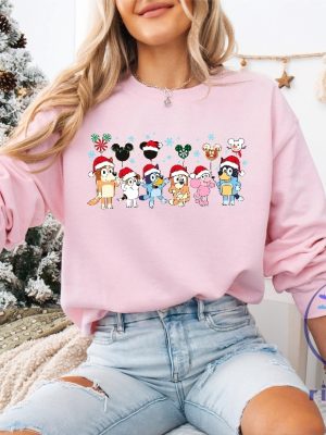 Disney Christmas Sweatshirt Christmas Gift T Shirt Family Christmas Shirt Cute Disney Puppy Tee riracha 2 1