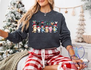 Disney Christmas Sweatshirt Christmas Gift T Shirt Family Christmas Shirt Cute Disney Puppy Tee riracha 4 1