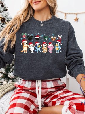 Disney Christmas Sweatshirt Christmas Gift T Shirt Family Christmas Shirt Cute Disney Puppy Tee riracha 4 1