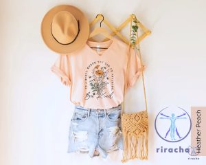 Bee Kind Shirt Wildflowers T Shirt Women Floral Tee Be Kind Back Print Aesthetic Flower Shirt riracha 2 3