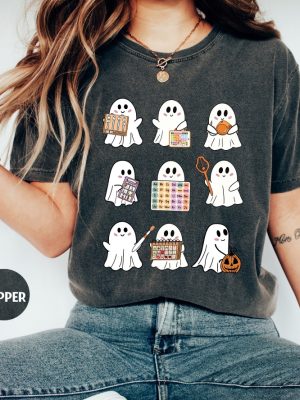 Slp Halloween Shirt Speech Therapy Halloween Shirt Spooky Slp Shirt Funny Ghost Slp Shirt riracha 3