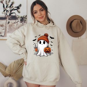 Cute Ghost Hoodie Halloween Ghost Hoodie Womens Halloween Hoodie Cute Fall Hoodie Spooky Season Hoodie riracha 6