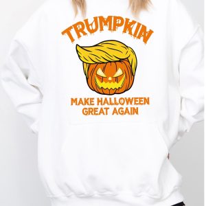 Trumpkin Halloween Hoodie Make Halloween Great Maga Hoodie Halloween Kid Sweatshirt Trump Hoodie riracha 2