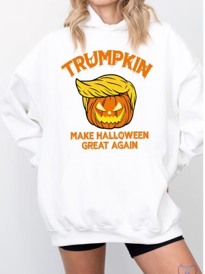 Trumpkin Halloween Hoodie Make Halloween Great Maga Hoodie Halloween Kid Sweatshirt Trump Hoodie riracha 2