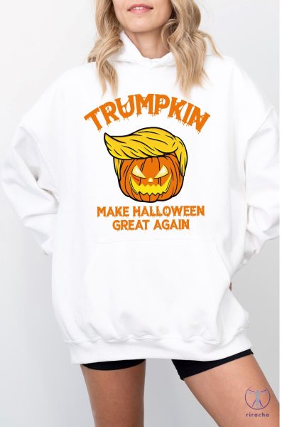 Trumpkin Halloween Hoodie Make Halloween Great Maga Hoodie Halloween Kid Sweatshirt Trump Hoodie riracha 2