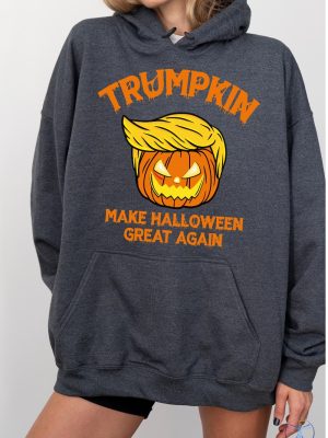 Trumpkin Halloween Hoodie Make Halloween Great Maga Hoodie Halloween Kid Sweatshirt Trump Hoodie riracha 3