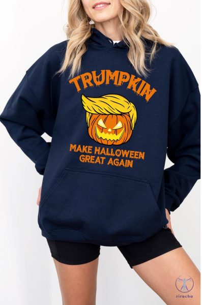 Trumpkin Halloween Hoodie Make Halloween Great Maga Hoodie Halloween Kid Sweatshirt Trump Hoodie riracha 4