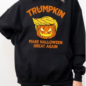 Trumpkin Halloween Hoodie Make Halloween Great Maga Hoodie Halloween Kid Sweatshirt Trump Hoodie riracha 5