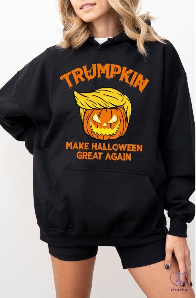 Trumpkin Halloween Hoodie Make Halloween Great Maga Hoodie Halloween Kid Sweatshirt Trump Hoodie riracha 5