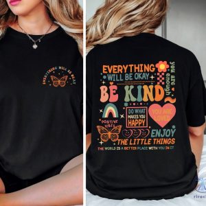 Everything Will Be Okay Shirt Aesthetic Mental Health Retro Shirt Self Growth Shirt riracha 3