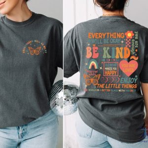 Everything Will Be Okay Shirt Aesthetic Mental Health Retro Shirt Self Growth Shirt riracha 4