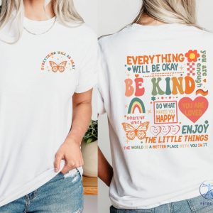 Everything Will Be Okay Shirt Aesthetic Mental Health Retro Shirt Self Growth Shirt riracha 7