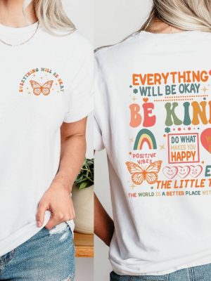 Everything Will Be Okay Shirt Aesthetic Mental Health Retro Shirt Self Growth Shirt riracha 7