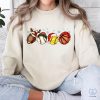 Sport Balls Christmas Lights Sweatshirt Football Baseball Basketball Christmas Hat T Shirt riracha 1