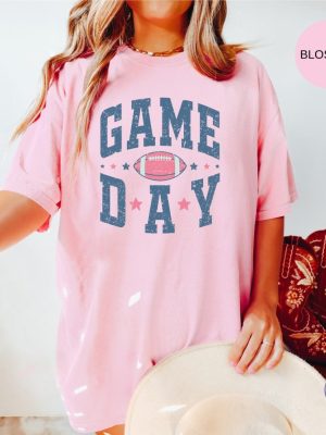 Game Day Football T Shirt Game Day Shirt Football Season Shirt Football Mom Tee riracha 3