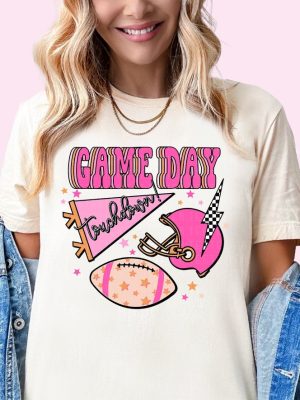 Football Shirt Preppy Football Season Tshirt Game Day Shirt Cute Football T Shirt Womens Football Tee riracha 2