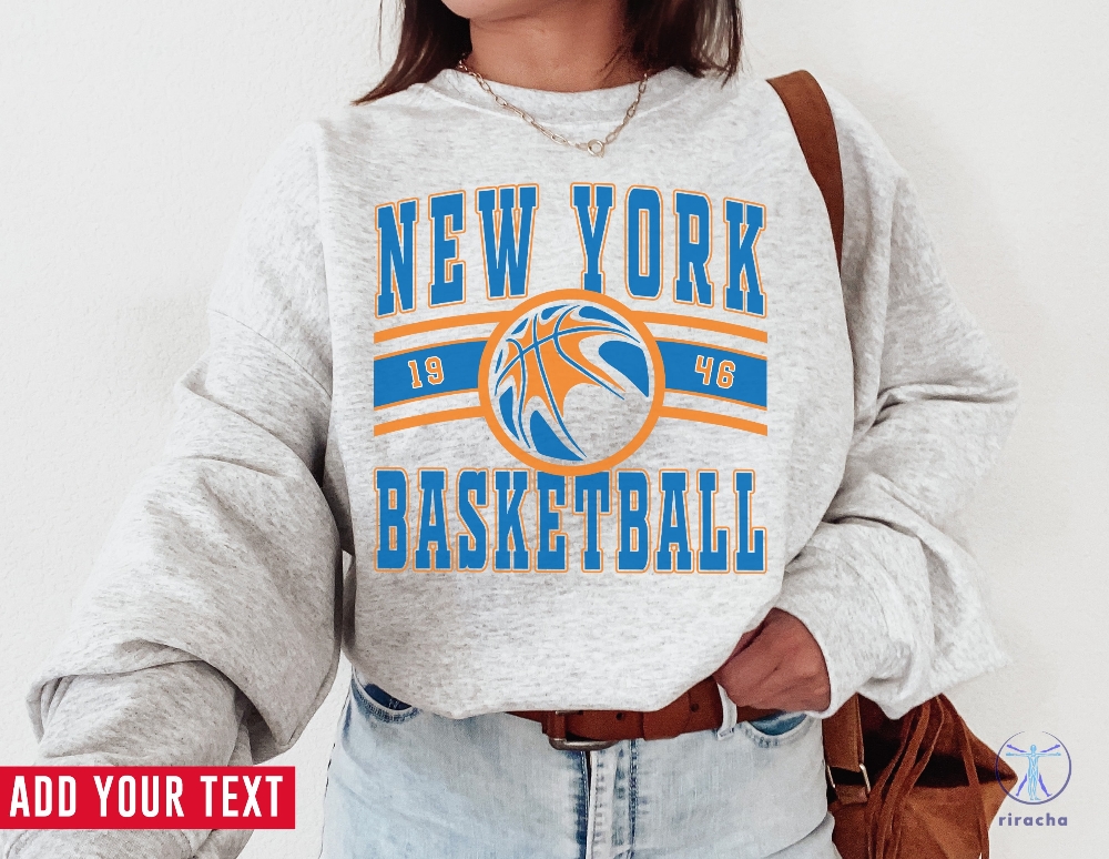New York Knick Shirt Vintage New York Knick Sweatshirt Knicks Sweater Vintage Basketball Fan Shirt riracha 2