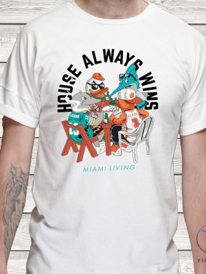 Miami Mascots Playing Dominos Shirt Unique Florida Shirt Perfect 305 Gift Shirt riracha 2