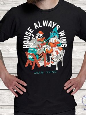 Miami Mascots Playing Dominos Shirt Unique Florida Shirt Perfect 305 Gift Shirt riracha 3