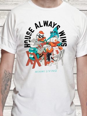 Miami Mascots Playing Dominos Shirt Unique Florida Shirt Perfect 305 Gift Shirt riracha 5