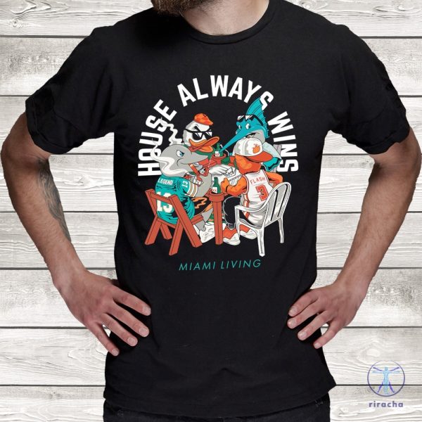 Miami Mascots Playing Dominos Shirt Unique Florida Shirt Perfect 305 Gift Shirt riracha 6