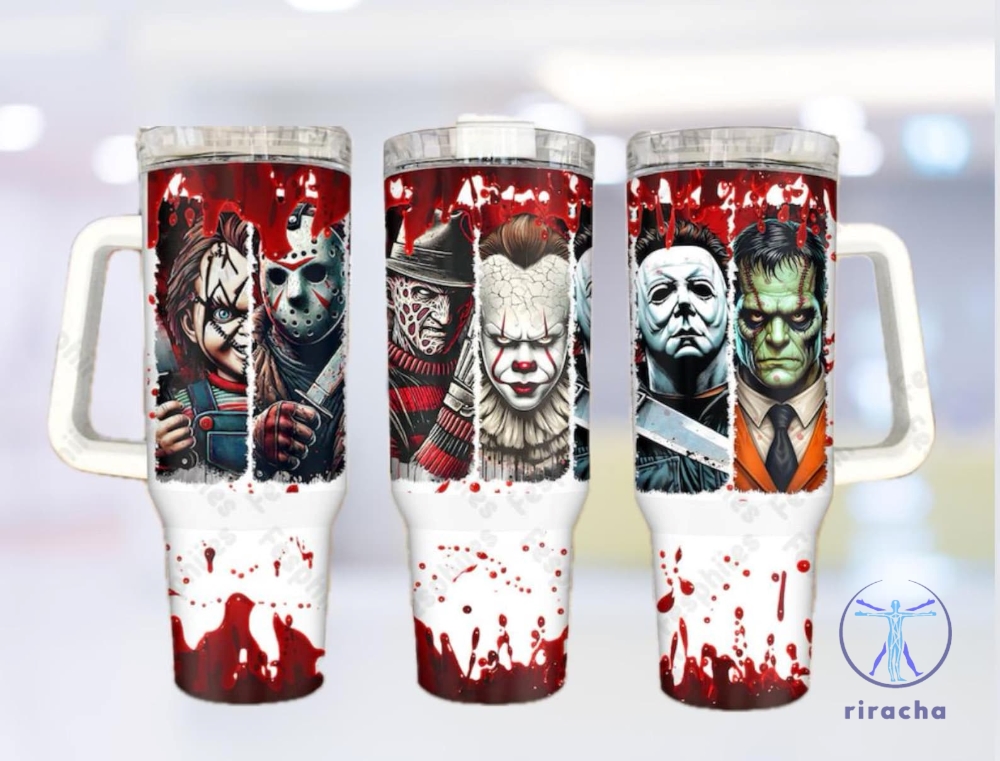 40Oz Scary Tumbler Horror Tumbler Halloween 40 Oz Tumbler Movie Tumbler Coffee Tumbler Gift Tumbler