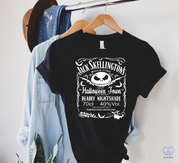 Jack Skellington Brewery Halloween Tee Nightmare Before Christmas T Shirt Cute Skeleton Halloween Shirt riracha 4