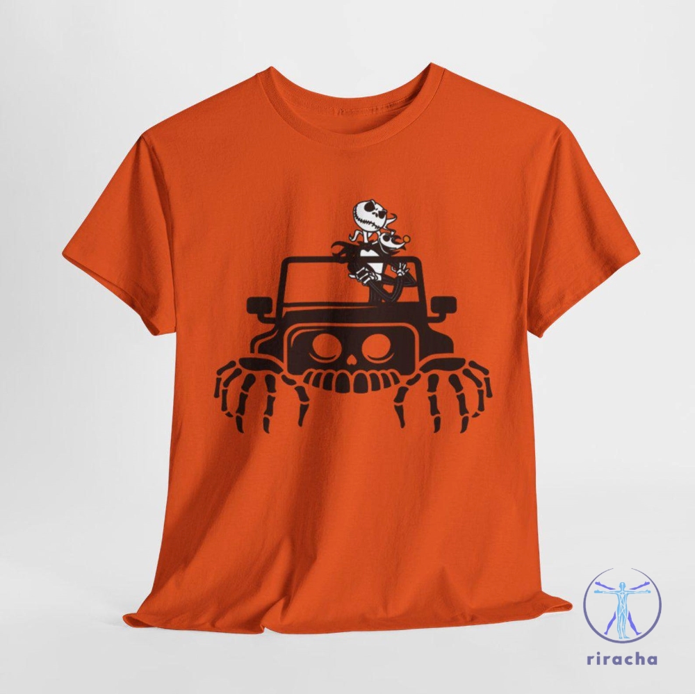 Jack Skellington Jeep Halloween Tee Jack Skellington Jeep Shirt Jack Jeep Shirt