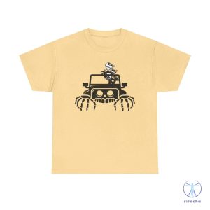 Jack Skellington Jeep Halloween Tee Jack Skellington Jeep Shirt Jack Jeep Shirt riracha 3