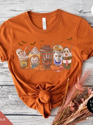 Halloween Horror Characters Coffee Shirt Coffee Cups Shirt Horror Character riracha 2