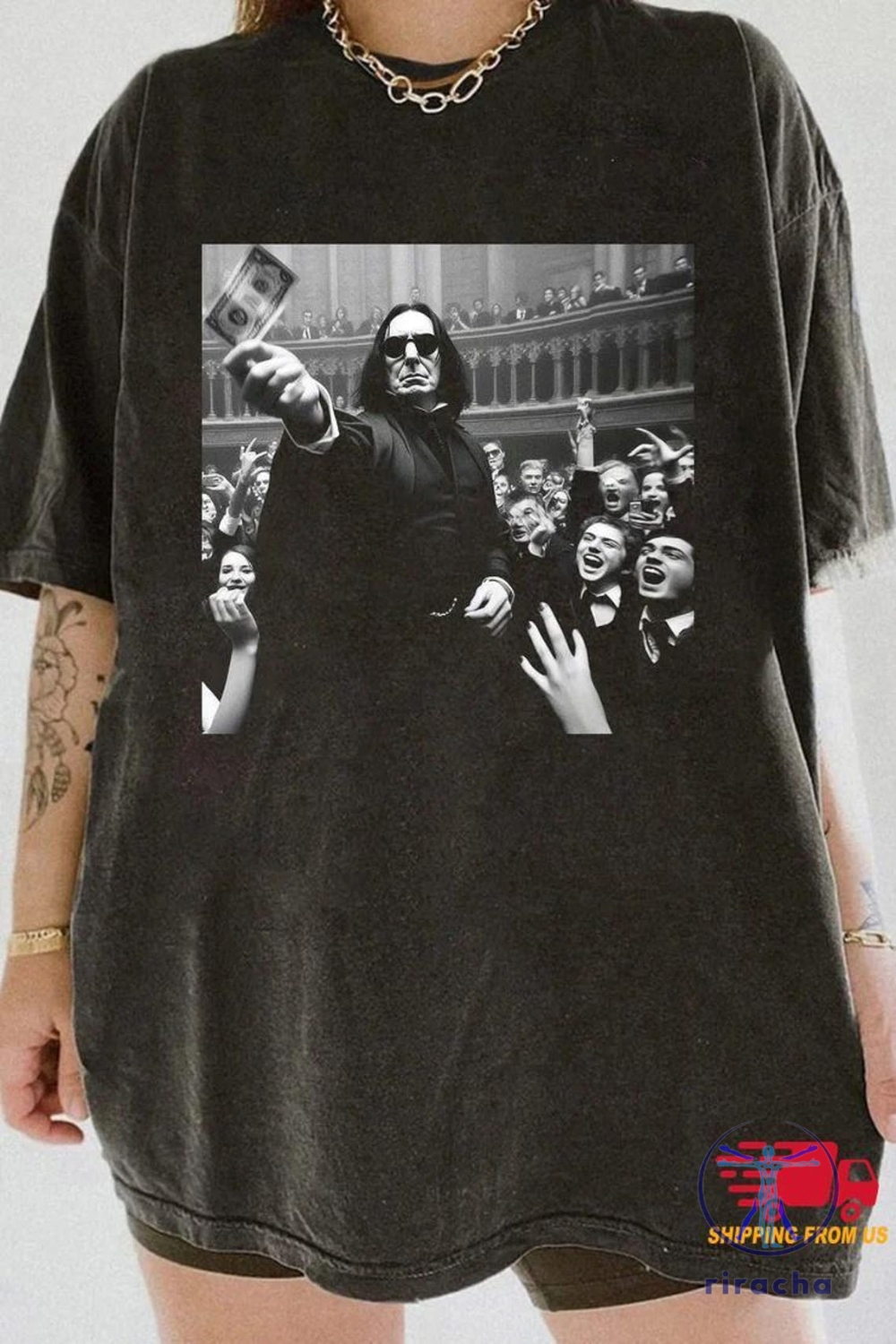 Rich Severus Snape Shirt Funny Severus Snape Money T Shirt Wizard School Funny Meme Shirt