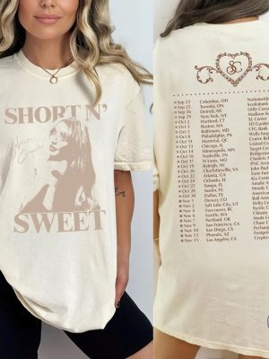 Sabrina Carpenter Tour Shirt Sabrina Carpenter Short And Sweet Tour Setlist Short And Sweet Tour Merch riracha 2