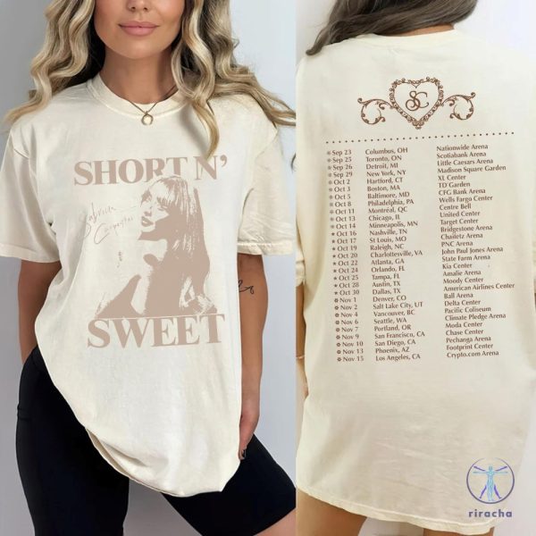 Sabrina Carpenter Tour Shirt Sabrina Carpenter Short And Sweet Tour Setlist Short And Sweet Tour Merch riracha 2