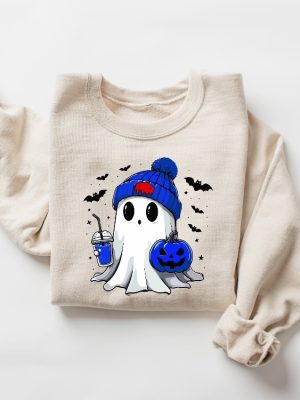 Buffalo Halloween Ghost Crewneck Sweatshirt Buffalo Halloween Sweatshirt Buffalo Halloween Shirt riracha 4