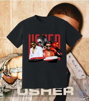 Usher 2024 Tour T Shirt Usher World Tour Shirt Usher Past Present Future World Tour Shirt Usher Concert Dates riracha 2