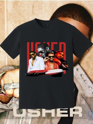 Usher 2024 Tour T Shirt Usher World Tour Shirt Usher Past Present Future World Tour Shirt Usher Concert Dates riracha 2