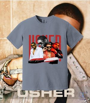 Usher 2024 Tour T Shirt Usher World Tour Shirt Usher Past Present Future World Tour Shirt Usher Concert Dates riracha 3