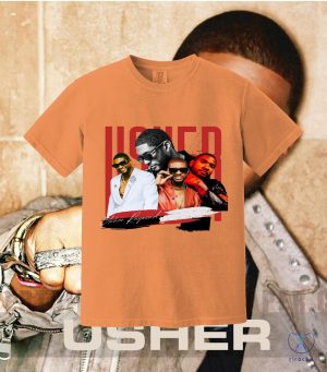 Usher 2024 Tour T Shirt Usher World Tour Shirt Usher Past Present Future World Tour Shirt Usher Concert Dates riracha 4