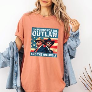 Ridin With The Outlaw And The Hillbilly Trump Shirt Trump Vance Shirt riracha 2