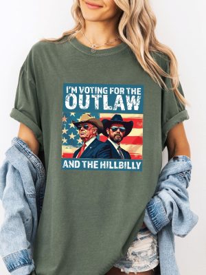 Ridin With The Outlaw And The Hillbilly Trump Shirt Trump Vance Shirt riracha 5