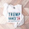 Trump Vance 24 Shirt Trump 2024 Sweatshirt President Trump Republican Shirt Trump Vance Shirt riracha 1