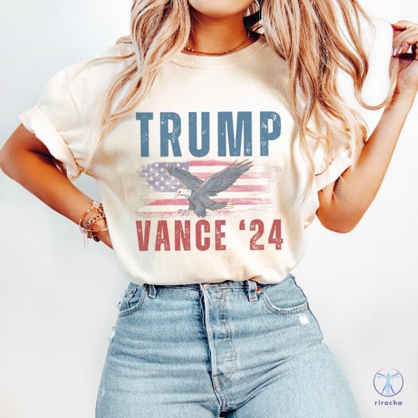 Trump Vance T Shirt Trump Vance 2024 Shirt Trump 2024 Shirt American Flag Shirt Trump Vance Shirt riracha 2